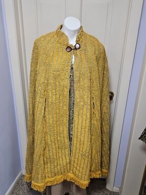 Vintage ooak  Fringe Cape Jacket